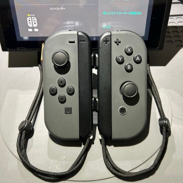Nintendo Switch Joy-Con ニンテンドー スイッチ ジョイコン 正常動作品 ストラップ付き グレー