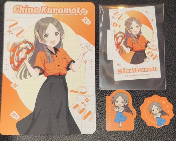 学園アイドルマスター インスタカメラ風 イラストカード シール ポストカード セット 倉本千奈 ラウンドワン 学マス ROUND1