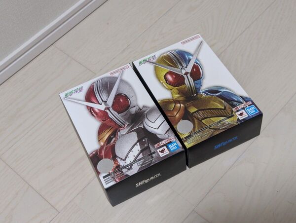 風都探偵アニメ化記念 S H Figuarts 真骨彫製法 仮面ライダーW ルナトリガー ヒートメタル セット