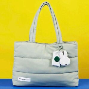 Starbucks miffy コラボ トートバッグ セージ グリーン