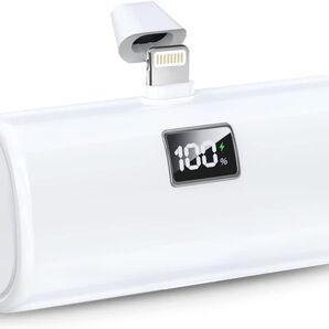 モバイルバッテリー MFi正規認証品 iPhone 5000mAh iPhone 14シリーズまでに対応