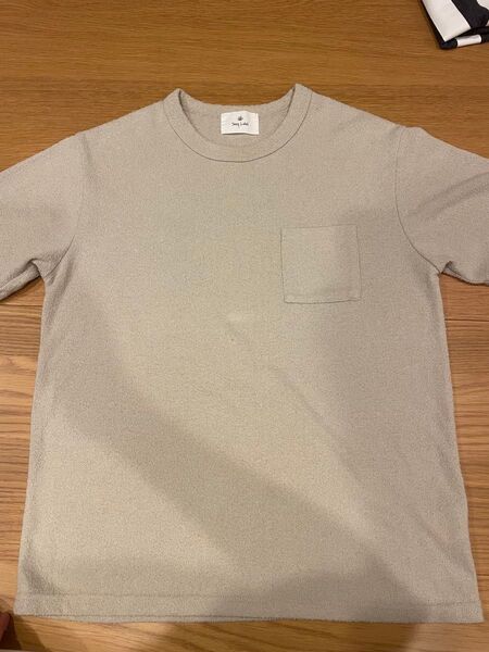ベージュ 半袖 Tシャツ ポケット付き Sony Label