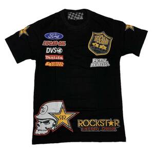 Metal Mulisha×Rockstar メタル マリーシア ロックスター ブライアン・ディーガン スポンサープリントＴシャツ (S) [並行輸入品]