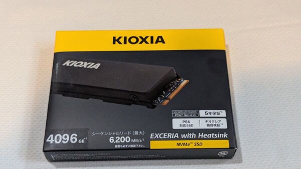 KIOXIA Exceria with Heatsink 4TB SSD