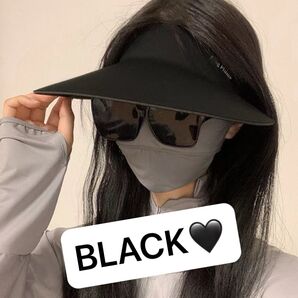 サンバイザー 日よけ 帽子 つば広 uvカット 折りたたみ 軽量 日焼け止め