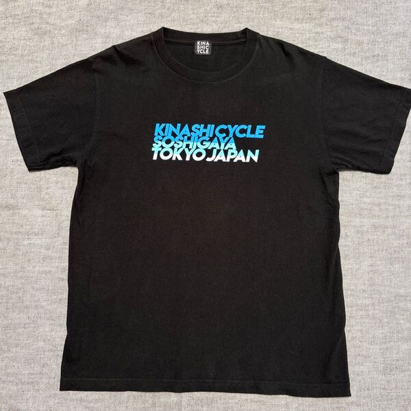 木梨サイクル グラデーションロゴ 半袖Tシャツ Mサイズ 木梨憲武 ブラック