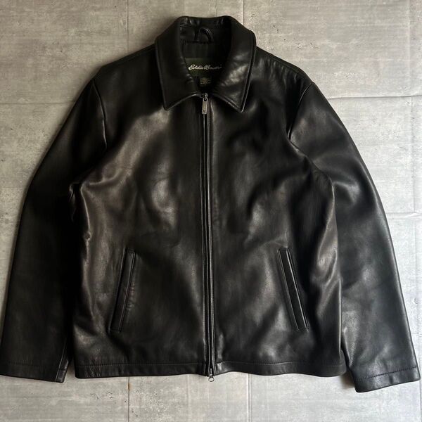 Eddie Bauer エディーバウアー 00s ラムレザージャケット Lサイズ