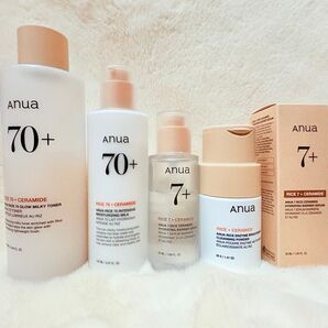 【ライン使い・5点セット】Anua ライス70グロウミルキートナー エマルジョン セラム 酵素洗顔 米ぬか 韓国【ライスライン】