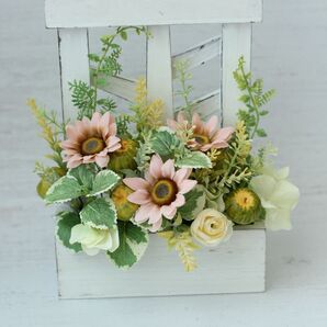 フラワーアレンジメント 造花 ひまわり 飾り 花飾り