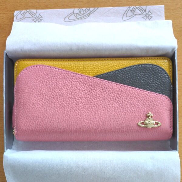 VivienneWestwood ヴィヴィアンウエストウッド 長財布 ピンク グレー イエロー 可愛い おしゃれ