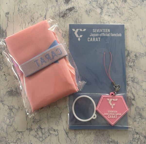 SEVENTEEN セブチ 更新 継続 特典 エコバッグ 2点セット キーホルダー ストラップ