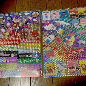 サンリオ いちご新聞 No.687 2025年 5月号 付録 ふろく キラキラメモリアルシール A4サイズ 2セット 687号