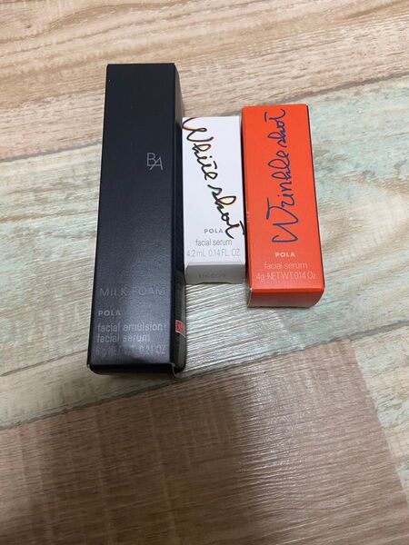 POLA ミルクフォーム、リンクルショットメディカルセラムN.ホワイトショットフェイシャルセラム未使用