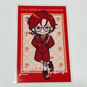【エデン組 4th Anniversary】ランダムチェキ風カード ローレン・イロアス ノーマル SD