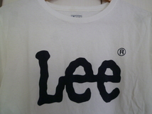 Lee/リー○白シンプルロゴTシャツカットソーM/半袖トップス定番エドウィンホワイト○T73_画像5