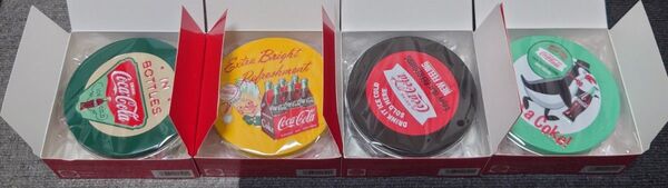 コカコーラ タイトーくじ E賞レトロ缶ケース全4種類セット