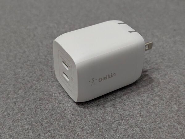 Belkin ベルキン PPS搭載 65W デュアルUSB-C GaNウォールチャージャー USB充電器