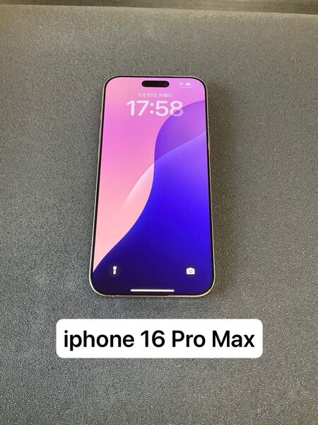 Apple iPhone16 ProMax デザートチタニウム 255GB SIMフリー SIMロック無し 海外版 残債無し