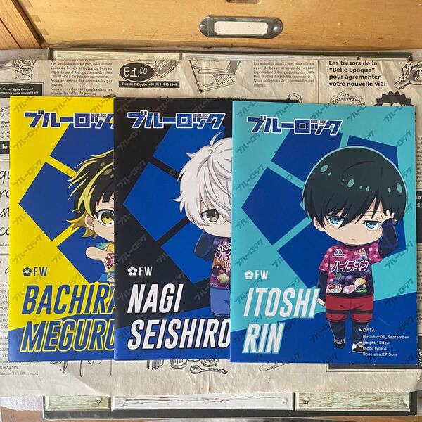 A5 ブルーロック ハイチューコラボ ノート セット 3冊 メモ帳 方眼 アニメ 漫画 横罫