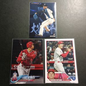 【難あり】大谷翔平 Topps&カルビー ルーキー・スターカード 3枚セット