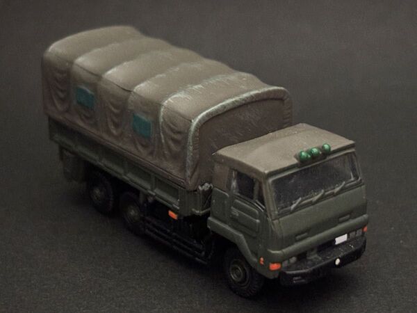 SoJ 1/144 73式大型トラック新型 3.5トントラック JGSDF 陸上自衛隊 日本沈没 装備大全 タカラトミー