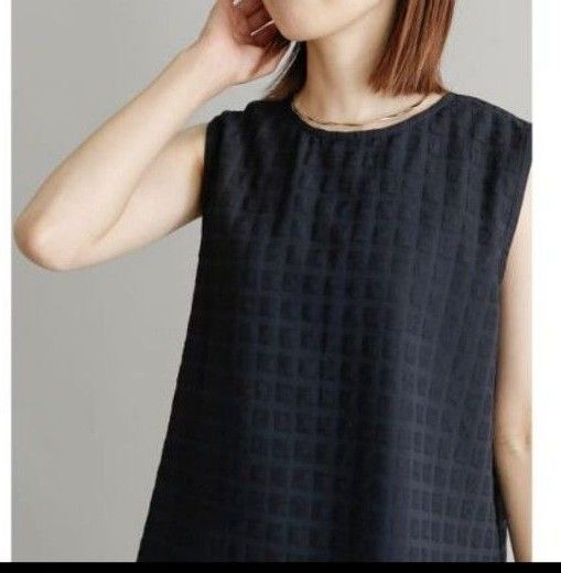 URBAN RESEARCH DOORS アーバンリサーチドアーズ ノースリーブ カットソー M ネイビー 美品