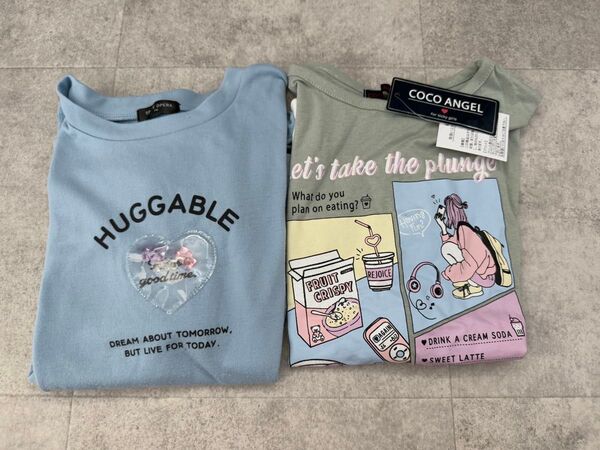 【新品・中古】 Tシャツ 半袖 女の子 140cm 2点セット
