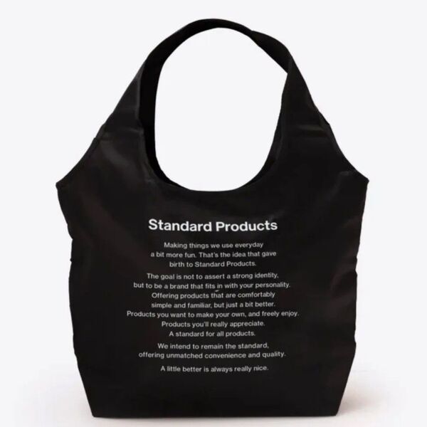 ★入手困難★【新品未使用】Standard Products スタンダードプロダクツ 保冷保温バッグ エコバッグ ロングロゴ 黒