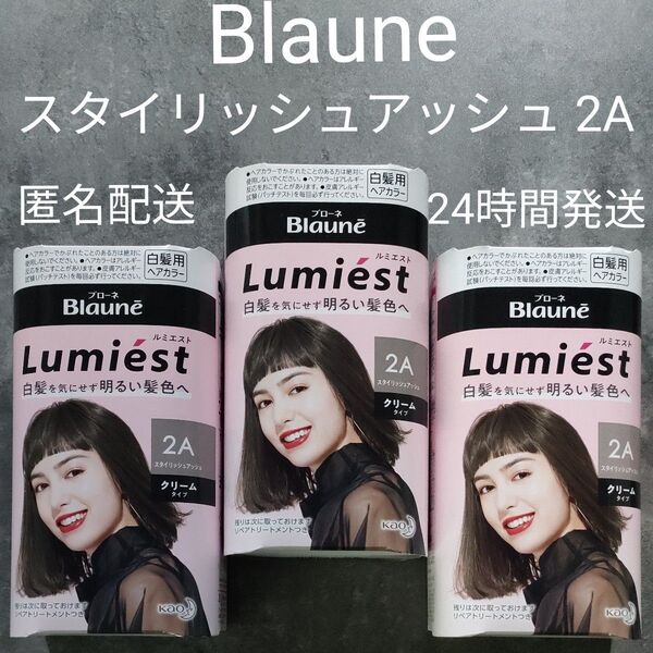 Blaune ルミエスト ヘアカラー スタイリッシュアッシュ 2A 3個セット