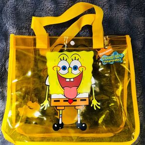 スポンジボブ ビニールバッグ クリアバッグ
