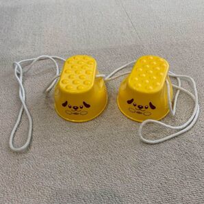 ぽっくり 竹馬 パカパカ 黄色 おもちゃ