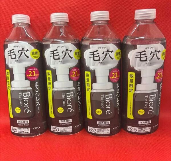 花王 ビオレ ザフェイス 泡洗顔料 スムースクリアつめかえ用 340ml×4本