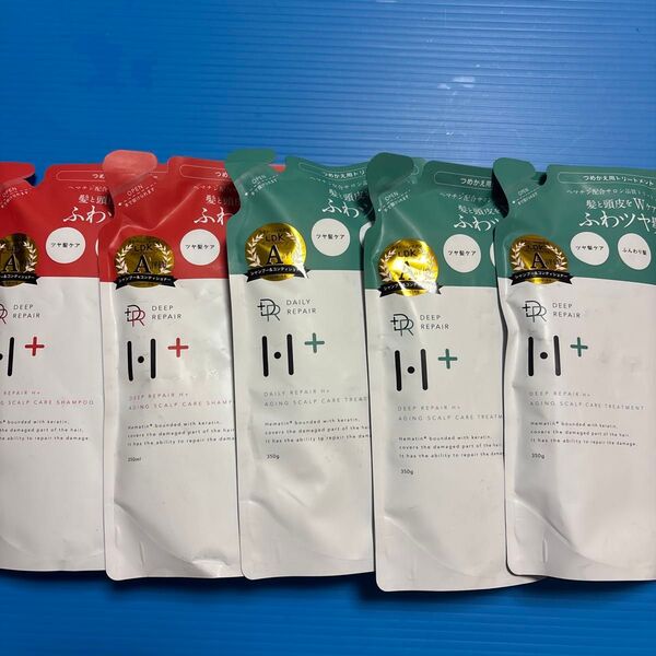 DRH+ ディープリペア エイジングスカルプケアシャンプー350ml×2トリートメント350g×3