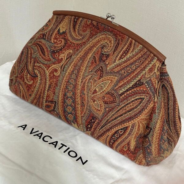 【良品】専用袋付き/A VACATION/アヴァケーション/ピロー/クラッチバッグ