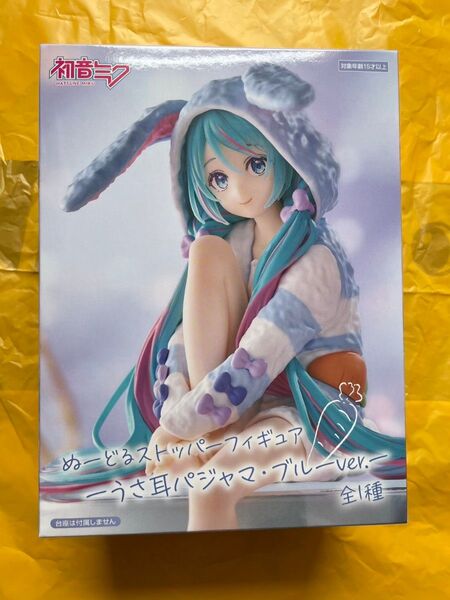 初音ミク ぬーどるストッパーフィギュア うさ耳パジャマ.ブルーver.