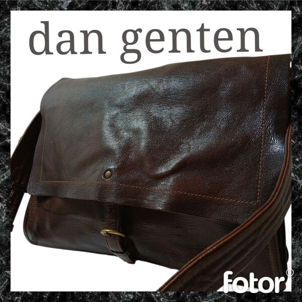 dan genten ダンゲンテン バッグ メンズ レディース ブランド レザー ショルダーバッグ レザー メッセンジャーバッグ