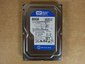 ◎F/466●ウェスタン・デジタル Western Digital☆3.5インチHDD(ハードディスク)☆80GB SATA300 7200rpm☆WD800AAJS☆中古品