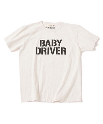 公式『BABY DRIVER』ロゴ Tシャツ XLサイズ 正規品 新品タグ付き ホワイト ベイビードライバー ビックサイズ BABYDRIVER エドガー・ライト