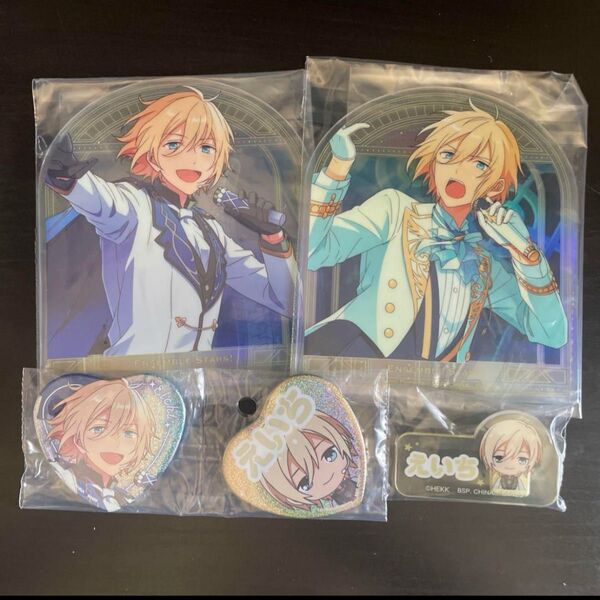 あんスタ 天祥院英智 アクスタ ハート型缶バッジ アクリルクリップ 一番くじ