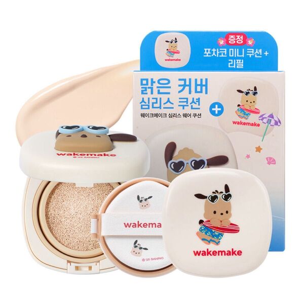 【新品未使用】wakemake ポチャッコ クッションファンデ N19 韓国限定