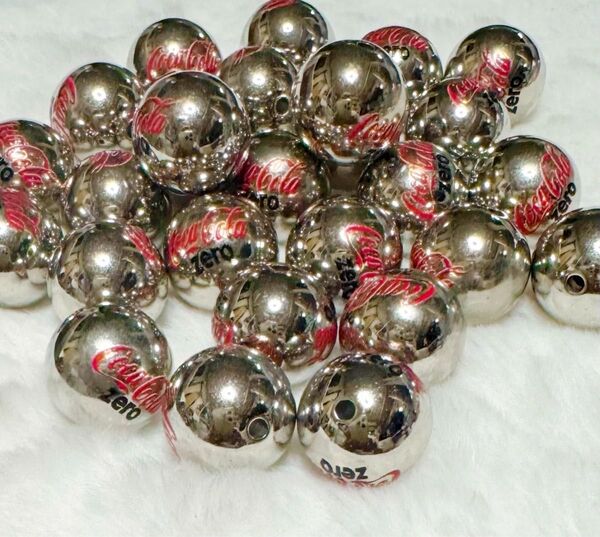 アクリルビーズ メタル 15mm 1個 30円