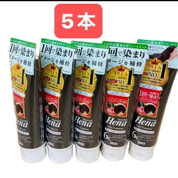 テンスターヘナ カラートリートメント チャコールブラウン 5本