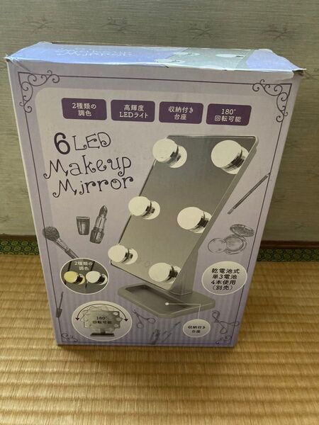 6LED Makeup Mirror 化粧鏡 卓上ミラー