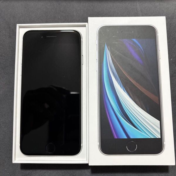 ① Apple iPhone se2 第二世代 64GB ホワイト SIMロックなし