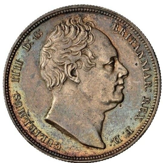 ウィリアム4世 ハーフクラウン銀貨 NGC鑑定済み AU58 古銭