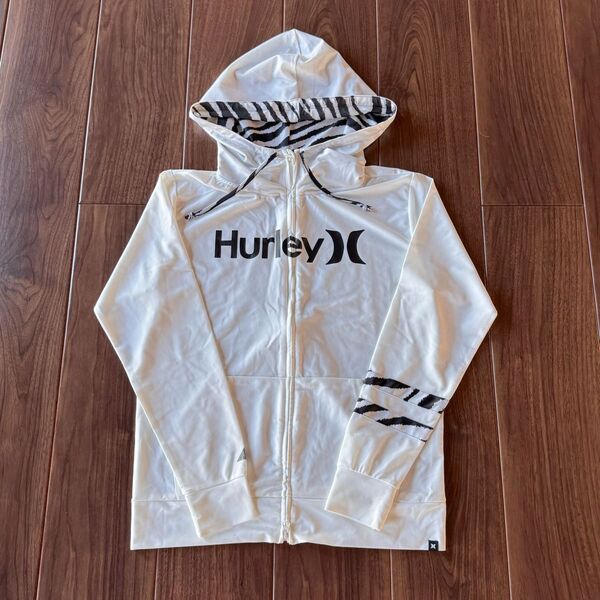 新品 Hurleyハーレー ラッシュガード パーカー ジャケット 水着 ホワイト