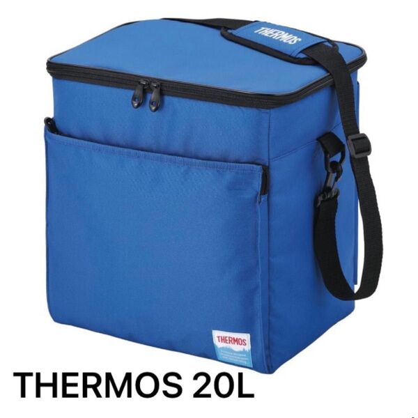 【高保冷力】サーモス ソフトクーラー 20L 青 折りたたみ キャンプ BBQ 保冷バッグ REF-020