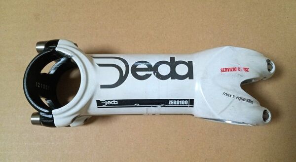 サイクリング用品 デダ Deda Zero100 ステム 100mm 82° 白