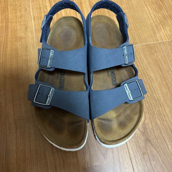 BIRKENSTOCK ネイビー ビルケン サンダル ミラノ 28cm