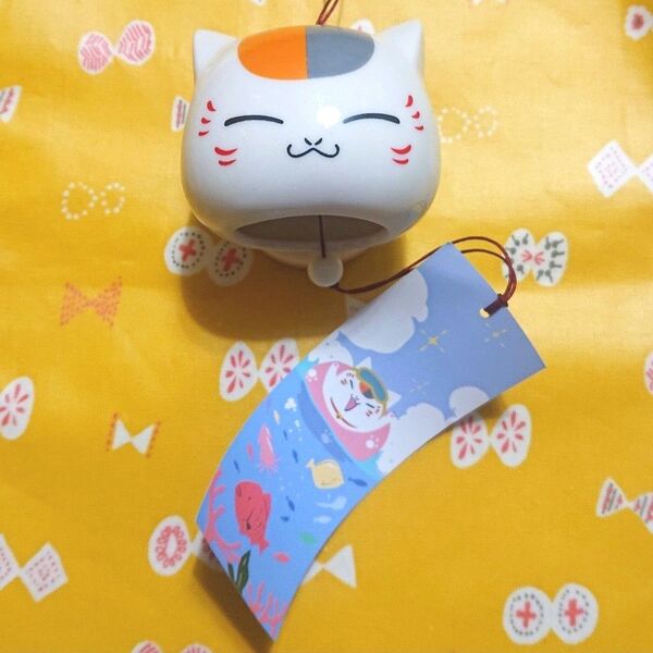風鈴 ニャンコ先生 夏目友人帳 陶器 アミューズメント にゃんこ先生 ふうりん